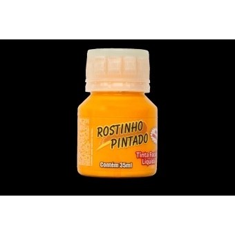 Tinta Facial Líquida 35ml Rostinho Pintado Laranja