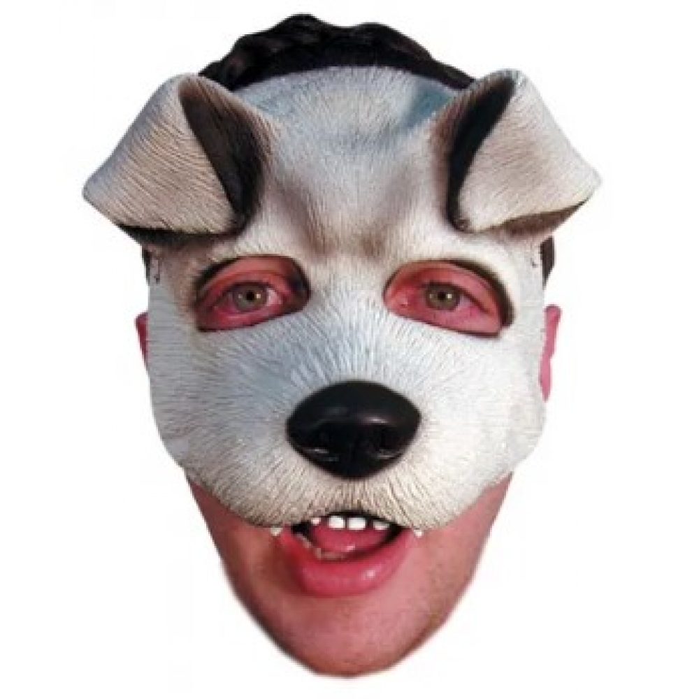 Máscara Látex Cachorro Metade Spook - Máscaras