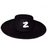 Chapéu Zorro Preto Feltro Adulto - Acessórios para fantasia