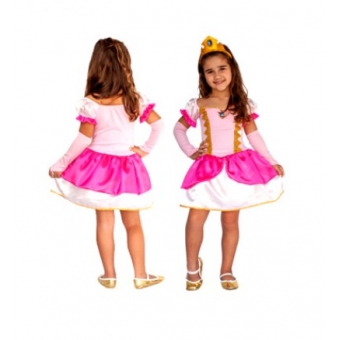 Fantasia Princesa Peach Infantil Rei Eli Ana