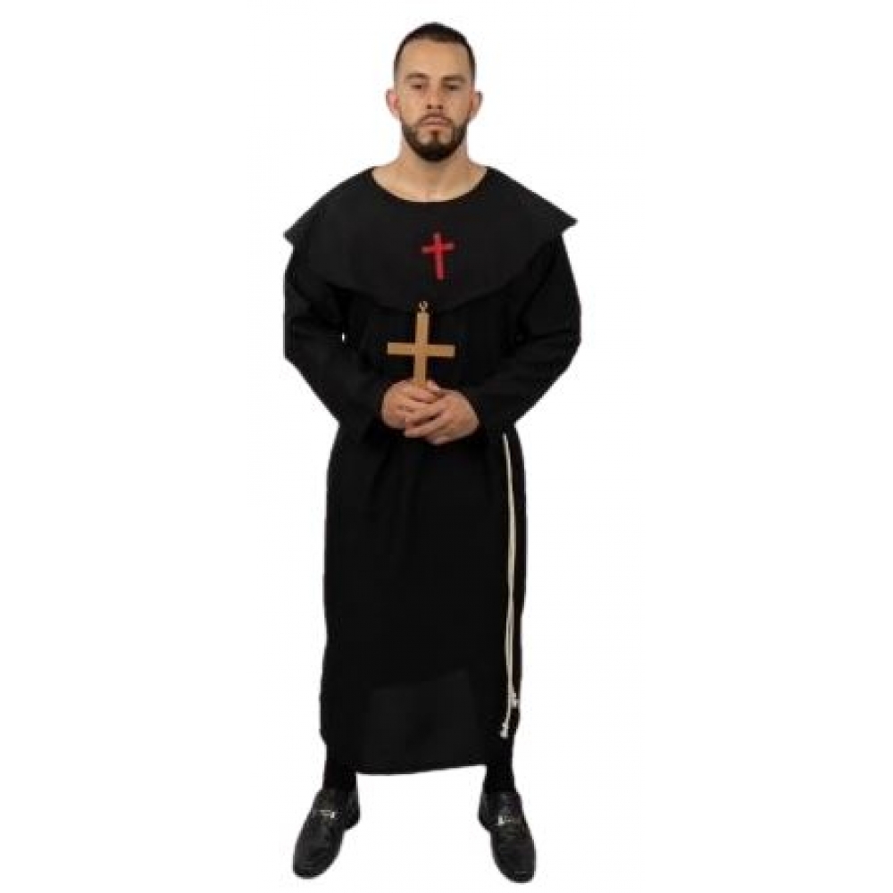 Fantasia Padre Preto Adulto Florecida - Fantasias Adultos