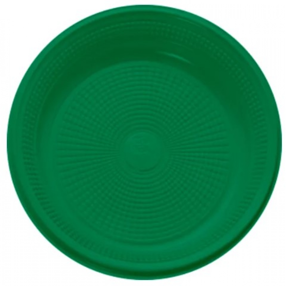 Prato 15cm Biodegradável Verde Escuro c/10 Trik Trik - Descartáveis