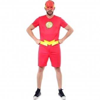 Fantasia The Flash Curto Adulto Sulamericana