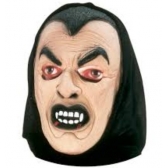 Máscara Látex Drácula Capuz Spook - Halloween