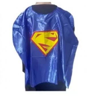 Capa Azul Infantil Homem Kriptonita