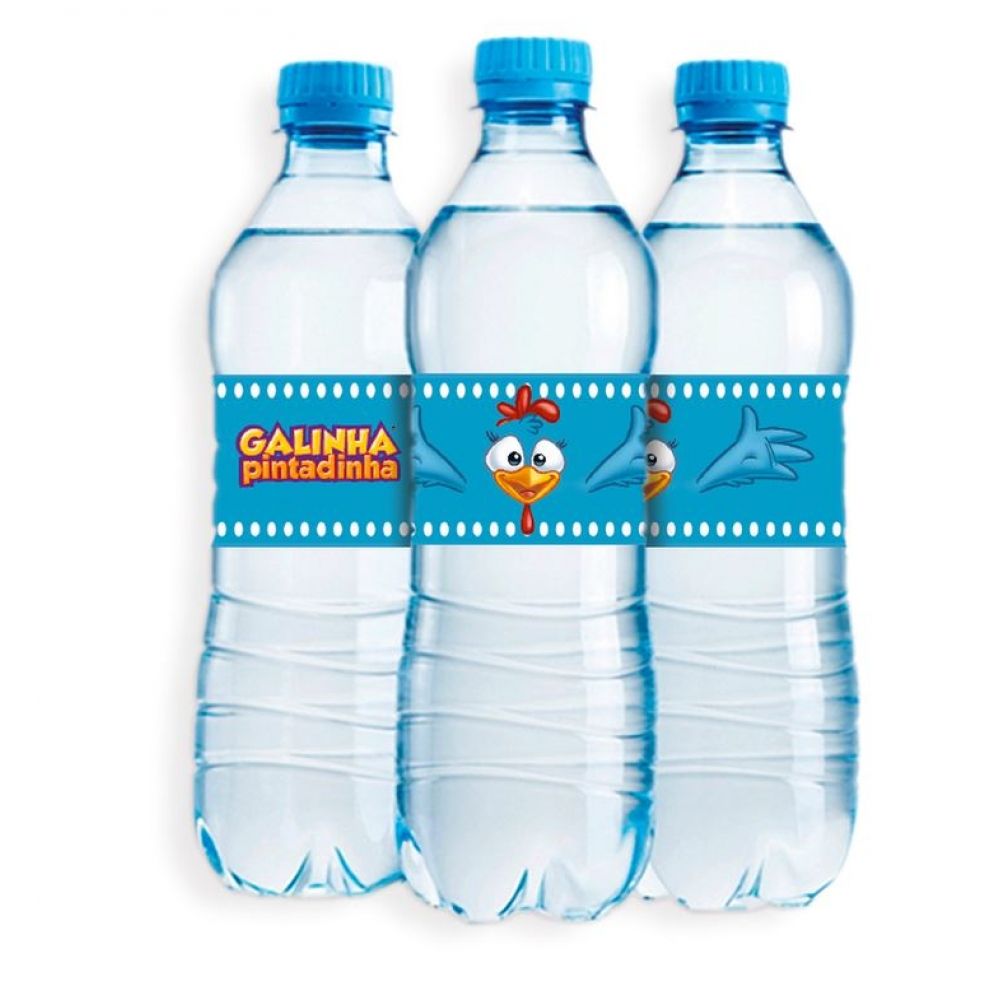 Adesivo Rótulo de Garrafa Galinha Pintadinha c/6 Festcolor - Temas Infantis