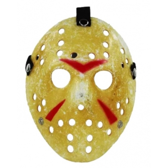 Máscara Plástica Jason Amarela
