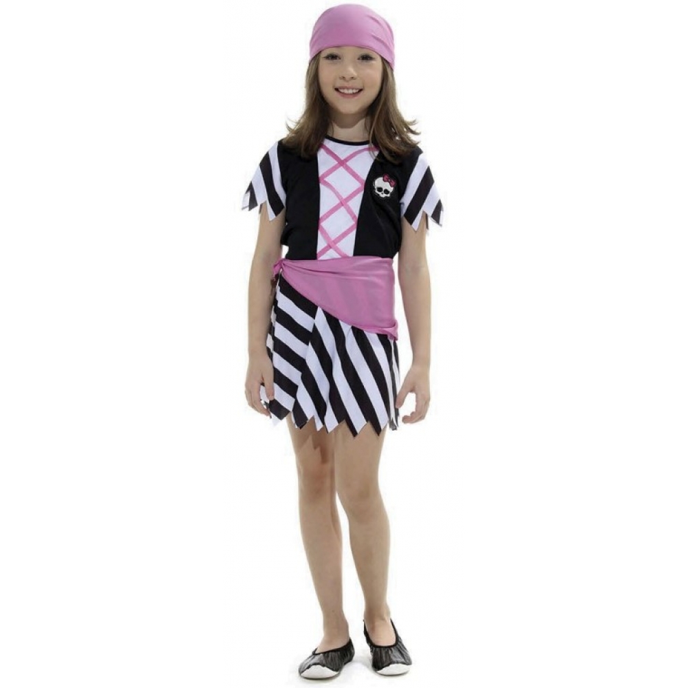 Fantasia Pirata Pink Infantil Sulamericana - Fantasias Infantis