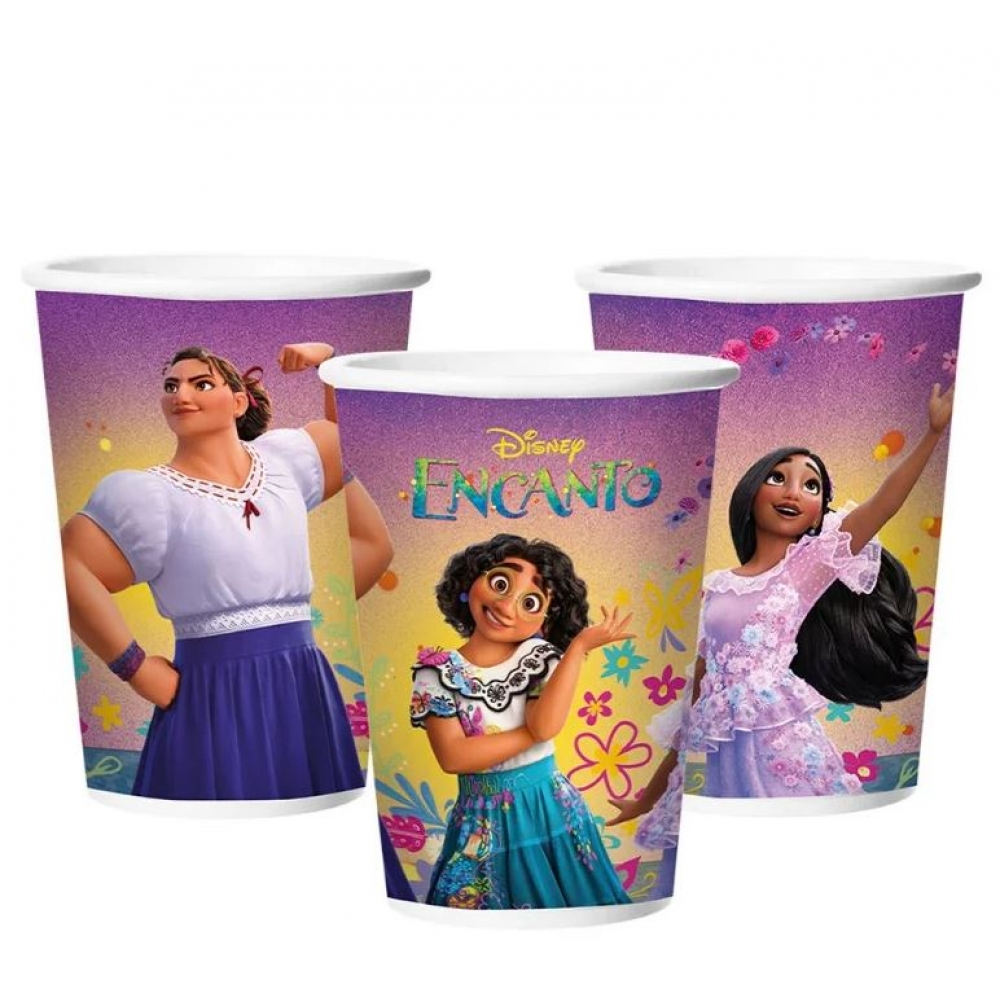 Copo de Papel 180ml Encanto c/12 Regina Festas - Temas Infantis