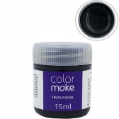 Tinta Facial Líquida 15ml Preta Colormake - Maquiagem Artística