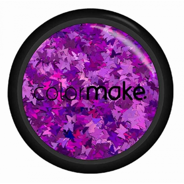 Glitter Formatos 2g Borboleta Roxa Colormake - Maquiagem
