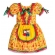 Vestido Junino Infantil Casal Amarelo - Fantasias Juninas