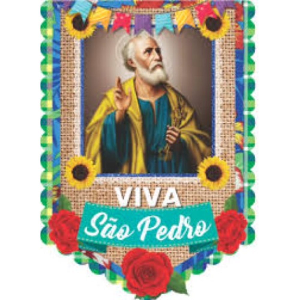 Painel Estandarte São Pedro Reino das Festas - Festa Junina
