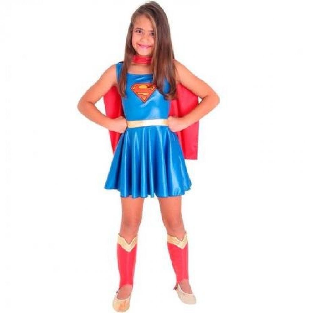 Fantasia Super Mulher infantil Sulamericana - Infantis