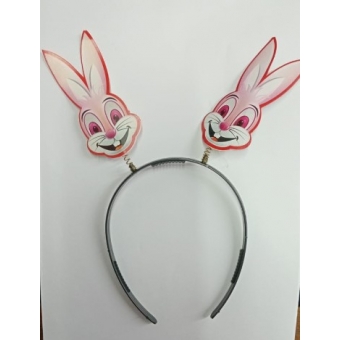 Tiara Páscoa Coelho Papel c/10 Festa Maluca