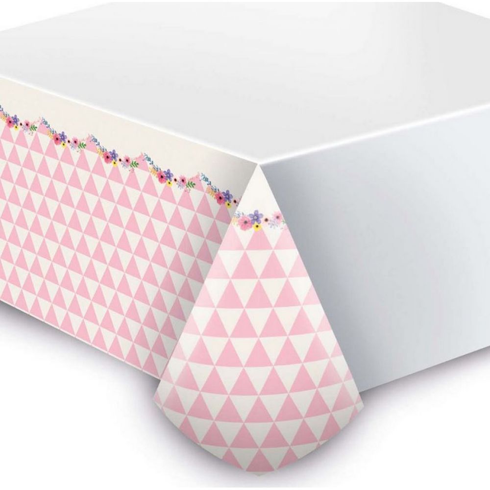 Toalha Plástica de Mesa Unicórnio Junco - Temas Infantis