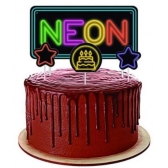 Topper Para Bolo Neon c/4 Festcolor - Temas Variados