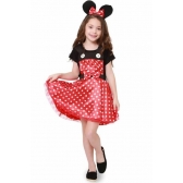 Fantasia Jardineira Ratinha Minnie Infantil Masquerade - Fantasias Infantis