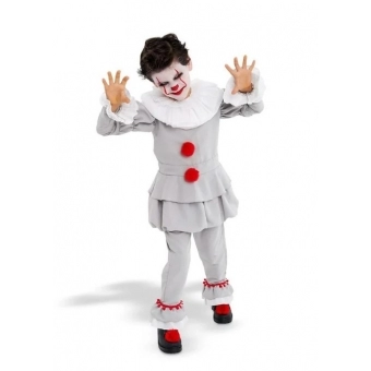 Fantasia Halloween Palhaço do Medo Infantil Anjo