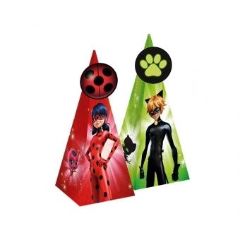 Cone com Aplique Para Doces Miraculous Ladybug c/8 Regina Festas