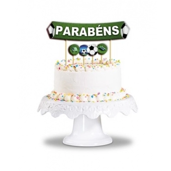 Topo de Bolo Futebol c/6 Junco