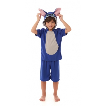 Fantasia Coala Azul Stitch Infantil Muvilê