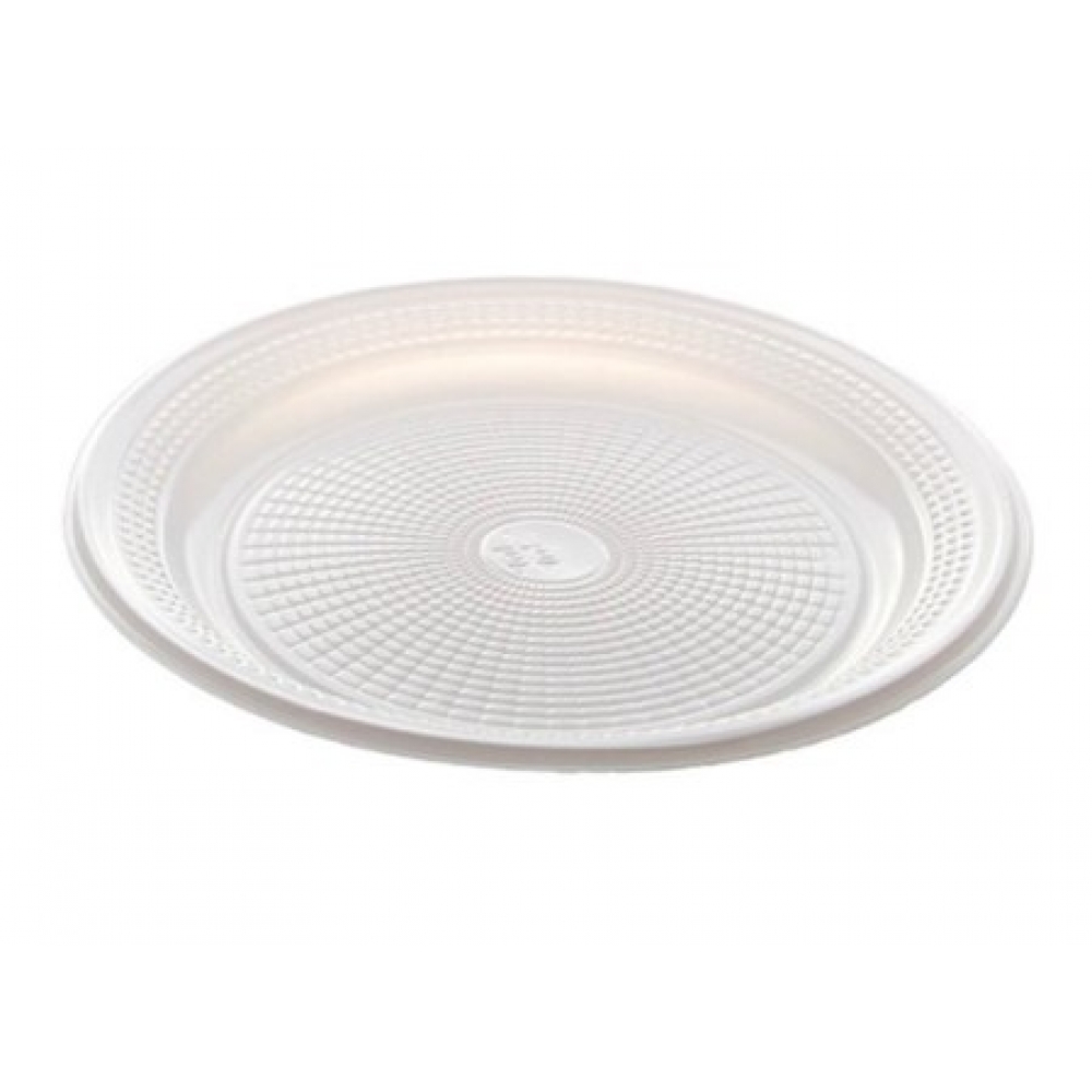 Prato 25cm Biodegradável Branco c/10 Trik Trik - Descartáveis