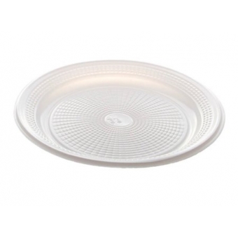 Prato 25cm Biodegradável Branco c/10 Trik Trik