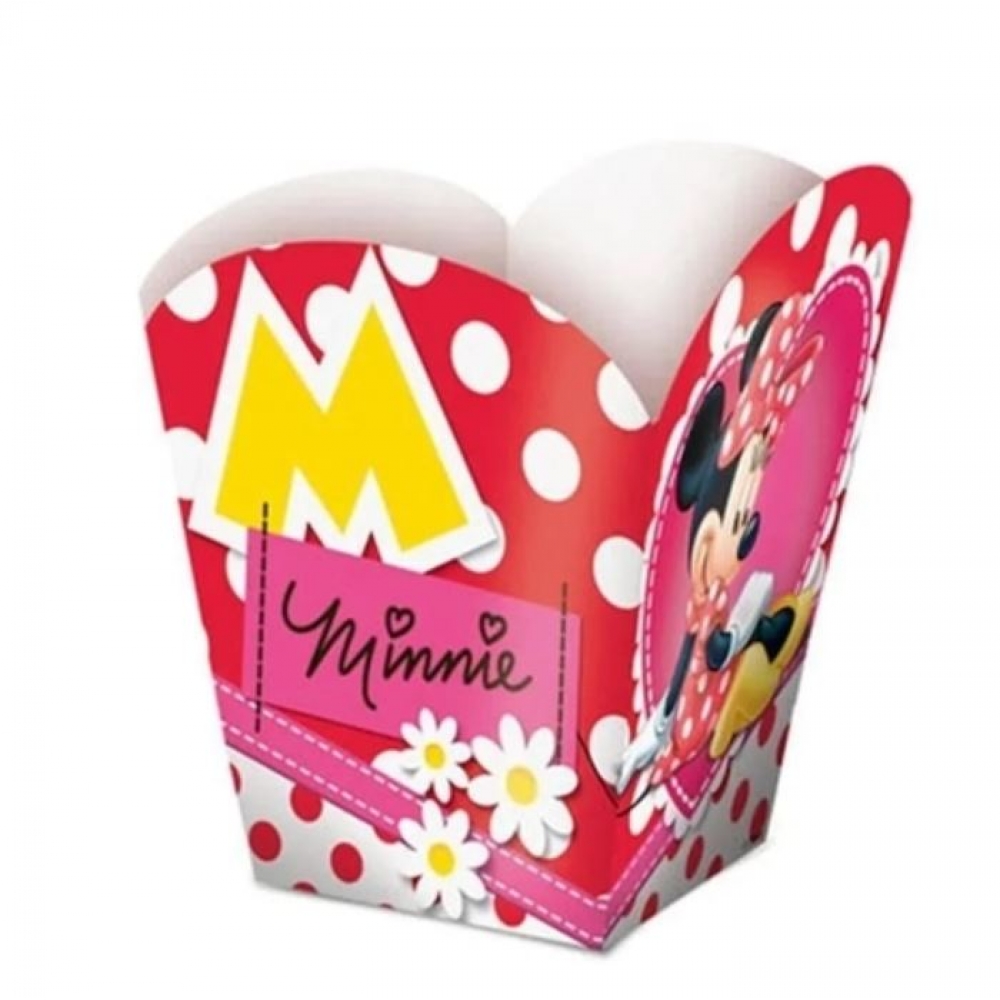 Cachepot Pequeno Red Minnie c/8 Regina Festas - Temas Infantis