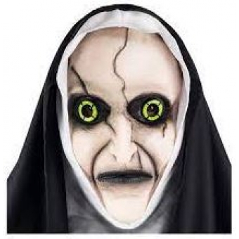 Máscara Látex Freira Assassina Elástico Spook