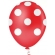 Balão 10 Bolinhas Vermelho e Branco c/25 Pic Pic - Balões
