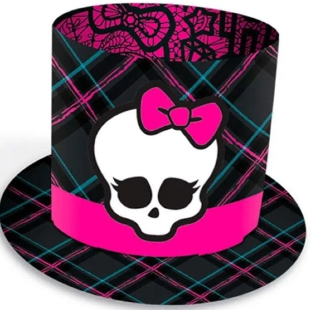 Acessório de Papel Cartola Monster High Teen c/6 Regina Festas - Outlet