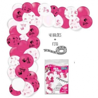 kit Arco Fácil de Balões Barbie Festcolor