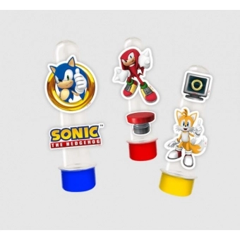 Mini Personagens Decorativos Sonic c/50 Regina Festas