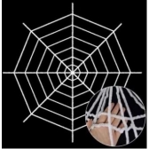 Teia de Aranha Halloween Branca Gigante - Halloween