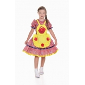 Vestido Junino Infantil Flor Vermelho - Fantasias Juninas