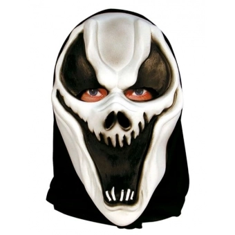 Máscara Látex Fantasma III Capuz Spook