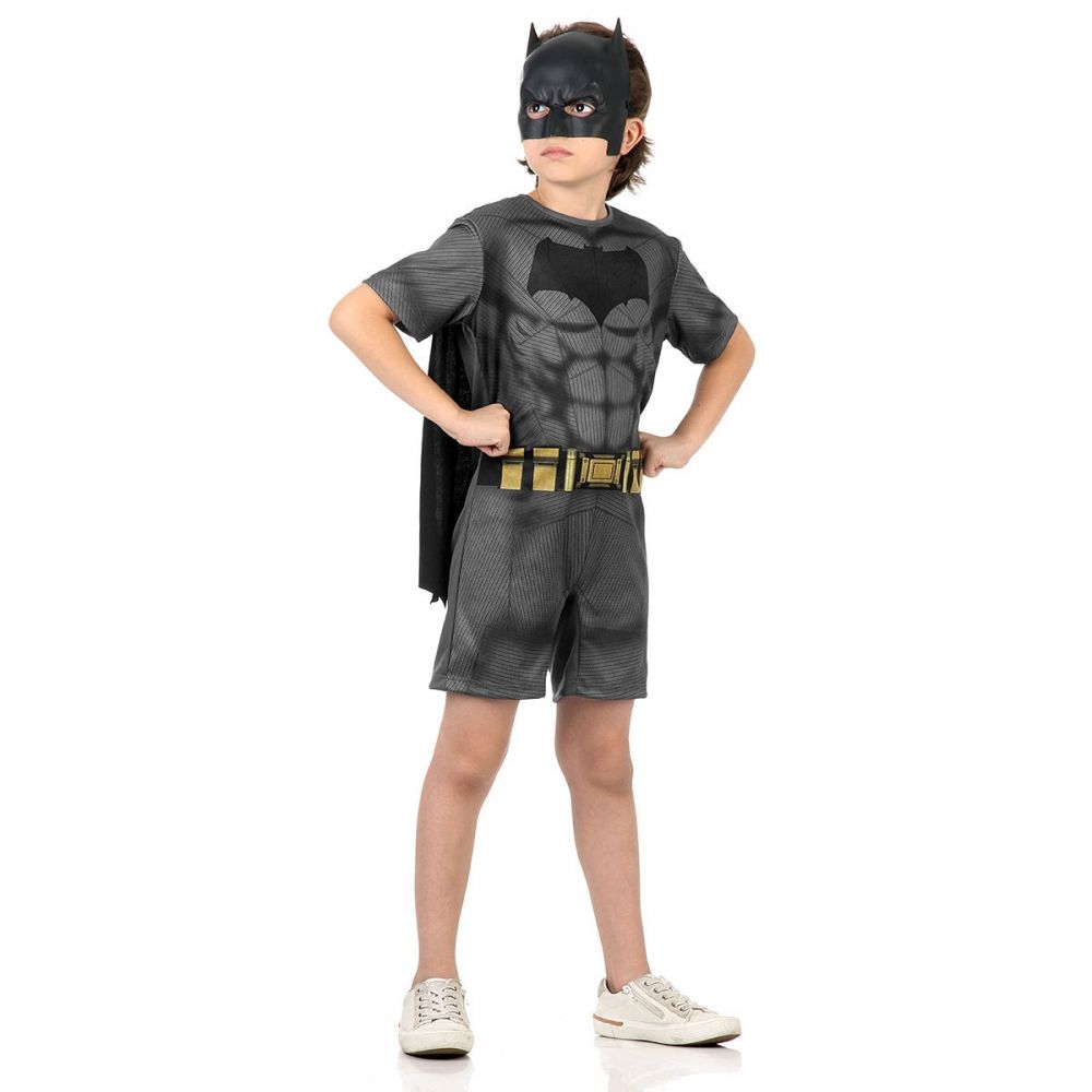 Fantasia Batman Curta Filme Liga da Justiça Infantil Sulamericana - Infantil