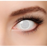Lente de Contato Crazy Mesh Branca - Lentes de Contato