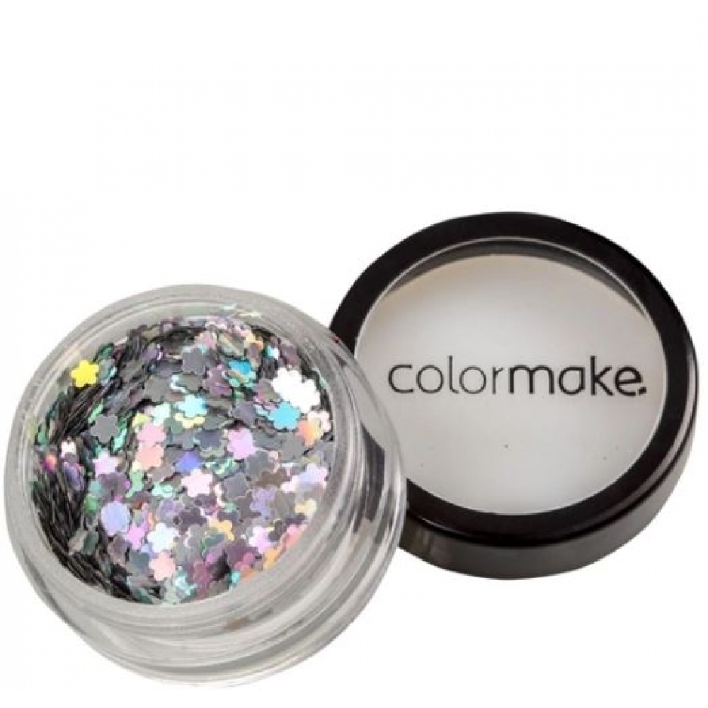 Glitter Formatos 2g Flor Prata Colormake - Maquiagem