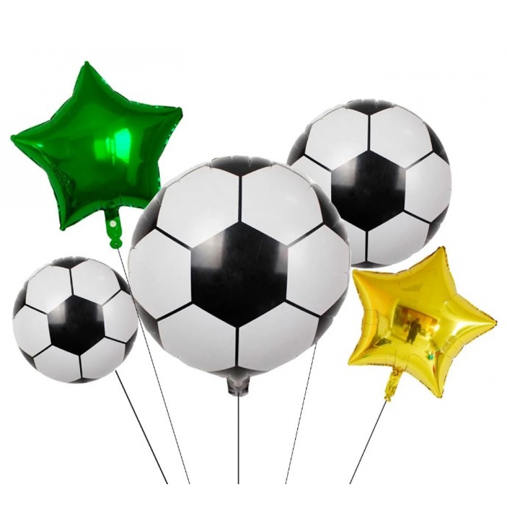 Kit Buquê Balão Futebol c/5 - Balões
