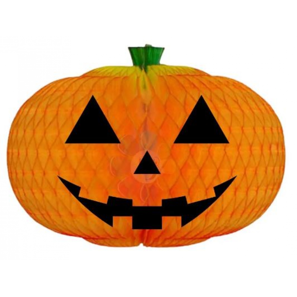 Enfeite Abóbora Halloween de Papel 22cm Girotoy - Halloween