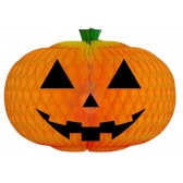 Enfeite Abóbora Halloween de Papel 22cm Girotoy - Halloween