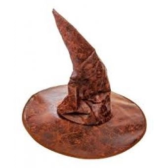 Chapéu Bruxo Harry Potter Halloween Marrom