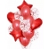 Kit Buquê Balão Vermelho c/14 - Balões