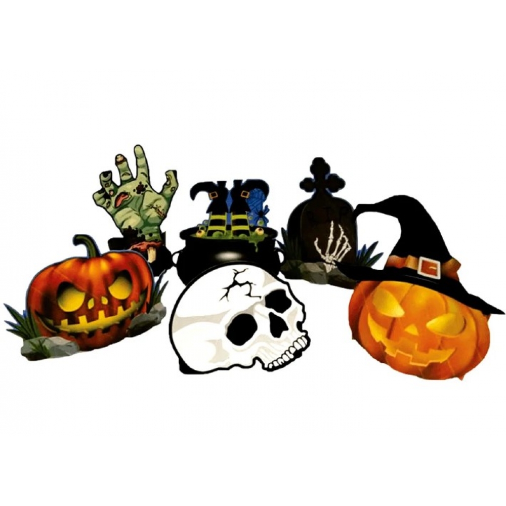 Enfeite de Mesa Halloween c/6 Piffer - Halloween