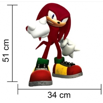 Painel E.V.A Sonic Vermelho Knuckles Piffer
