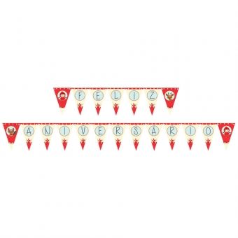 Faixa Feliz Aniversário Chapeuzinho Vermelho Junco