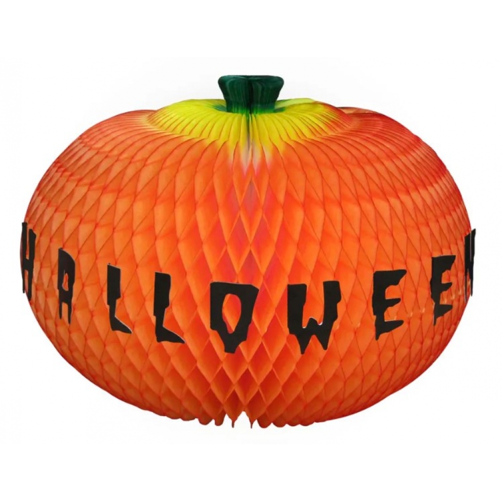 Enfeite Abóbora Happy Halloween de Papel 420cm Girotoy - Halloween