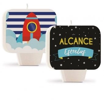 Vela para Aniversário Astronauta Cromus